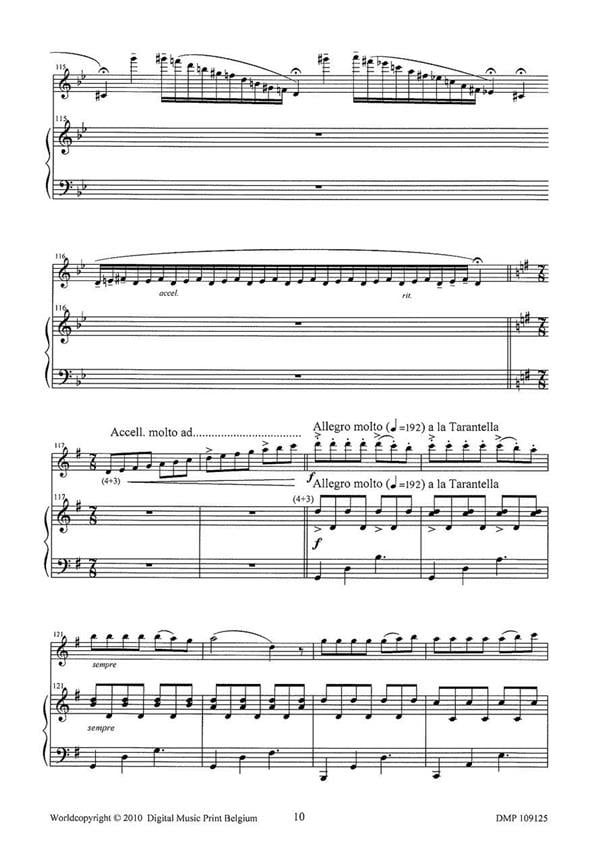 Hepta Tarantella For Flute and Piano